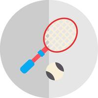 tennis platt skala ikon design vektor