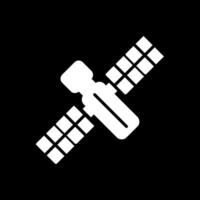 Satellit Glyphe invertiert Symbol Design vektor