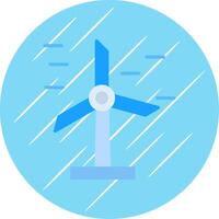 Wind Energie eben Kreis Symbol Design vektor