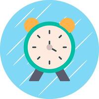 Alarm Uhr eben Kreis Symbol Design vektor