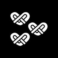 Brezel Glyphe invertiert Symbol Design vektor