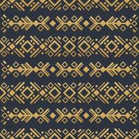 Navajo Goldelemente nahtlose Muster und abstrakte aztekische Elemente vektor