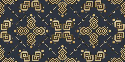 navajo guldelement sömlösa mönster och abstrakta aztec -element vektor