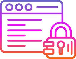 Programmierung Linie Gradient Symbol Design vektor