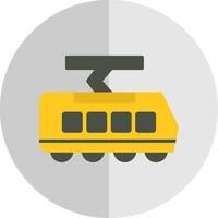 Straßenbahn eben Rahmen Symbol Design vektor