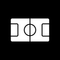 Tabelle Fußball Glyphe invertiert Symbol Design vektor