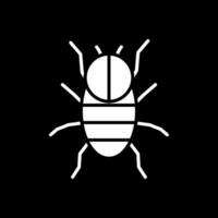 Spinne Glyphe invertiert Symbol Design vektor