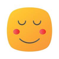lugna ansikte emoji ikon, stolt, Häftigt uttryck design vektor