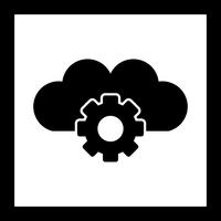 Vektor Cloud Settings Icon