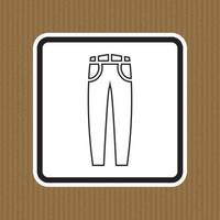jeans vektor ikon isolerad på vit bakgrund