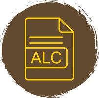 alc Datei Format Linie Kreis Aufkleber Symbol vektor