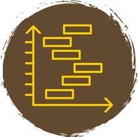 Mücke Diagramm Linie Kreis Aufkleber Symbol vektor