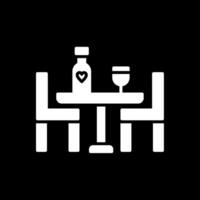 Stuhl Glyphe invertiert Symbol Design vektor