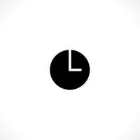 Uhr-Symbol. Uhrzeitsymbol flacher Stil. Design-Website-Symbol, Logo, App, ui. Abbildung - Vektor. eps10. vektor