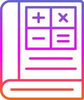 matematik linje cirkel klistermärke ikon vektor