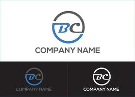Anfangsbuchstabe bc Logo oder Symbol Design Vektor Bildvorlage