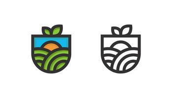 Landwirtschaft Logo Design Vektor