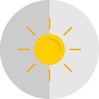 Sonne eben Rahmen Symbol Design vektor
