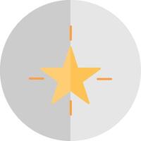 Star eben Rahmen Symbol Design vektor