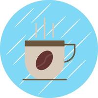 Kaffee Tasse eben Kreis Symbol Design vektor