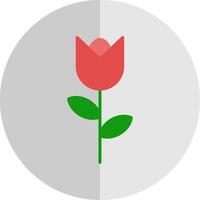 Tulpe eben Rahmen Symbol Design vektor