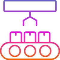 Industrie Linie Gradient Symbol Design vektor