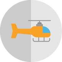 helikopter platt skala ikon design vektor