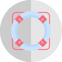 Leben Ring eben Rahmen Symbol Design vektor