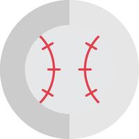 baseboll platt skala ikon design vektor