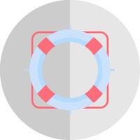 Rettung Boje eben Rahmen Symbol Design vektor