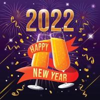 Neujahrsfeier 2022 vektor