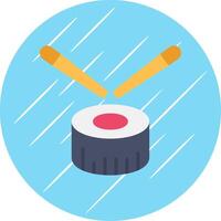 Sushi eben Kreis Symbol Design vektor