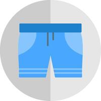 schwimmen kurze Hose eben Rahmen Symbol Design vektor