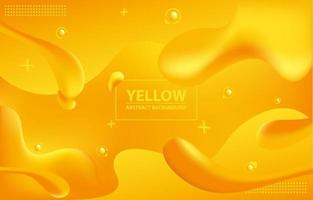 gelber flüssiger abstrakter Hintergrund vektor