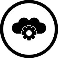 Vektor Cloud Settings Icon