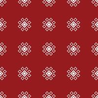 traditionell ethnisch Motive Ikat geometrisch Stoff Muster Kreuz Stich.ikat Stickerei ethnisch orientalisch Pixel rot Hintergrund. abstrakt, Illustration. Textur, Weihnachten, Dekoration, Tapete. vektor