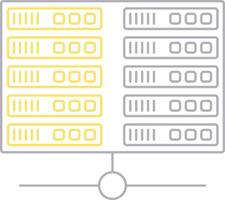 Lager Daten Symbol Symbol Bild zum Datenbank Illustration vektor