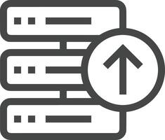 Lager Daten Symbol Symbol Bild zum Datenbank Illustration vektor