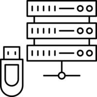 Lager Daten Symbol Symbol Bild zum Datenbank Illustration vektor