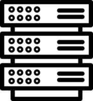 lagring data ikon symbol bild för databas illustration vektor