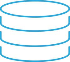 lagring data ikon symbol bild för databas illustration vektor