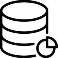 lagring data ikon symbol bild för databas illustration vektor