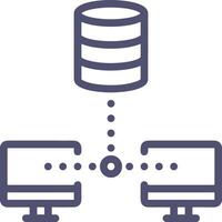 lagring data ikon symbol bild för databas illustration vektor