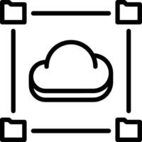 lagring data ikon symbol bild för databas illustration vektor