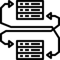 Lager Daten Symbol Symbol Bild zum Datenbank Illustration vektor