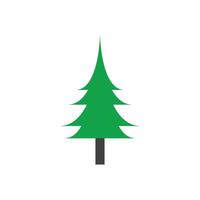 enkel tall eller gran träd logotyp tall hus vintergröna.för tall skog äventyrare camping natur märken och företag. vektor