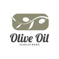 oliv logotyp oliv olja enkel design design vektor