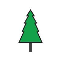 einfach Kiefer oder Tanne Baum Logo Kiefer Haus evergreen.für Kiefer Wald Abenteurer Camping Natur Abzeichen und Geschäft. vektor