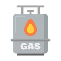 Propan Gas Zylinder Symbol. Haushalt Kraftstoff. vektor