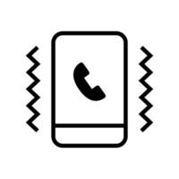Smartphone Telefon Anruf eingehend Symbol. vektor
